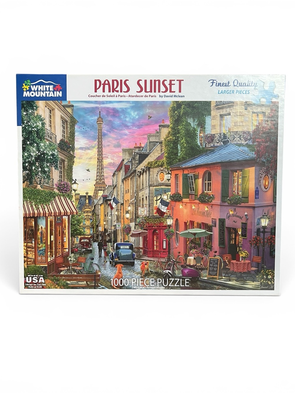 White Mountain Paris Sunset by David Mclean 1000 Piece Jigsaw Puzzle